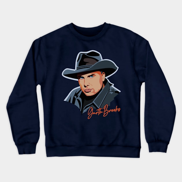 Garth Brooks // 90s Retro Fan Artwork Crewneck Sweatshirt by DankFutura